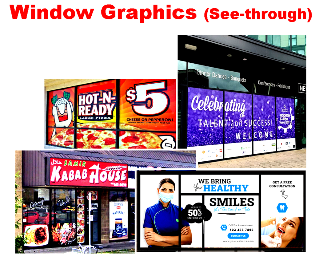 Window Graphics, One way Vision or see through graphics
